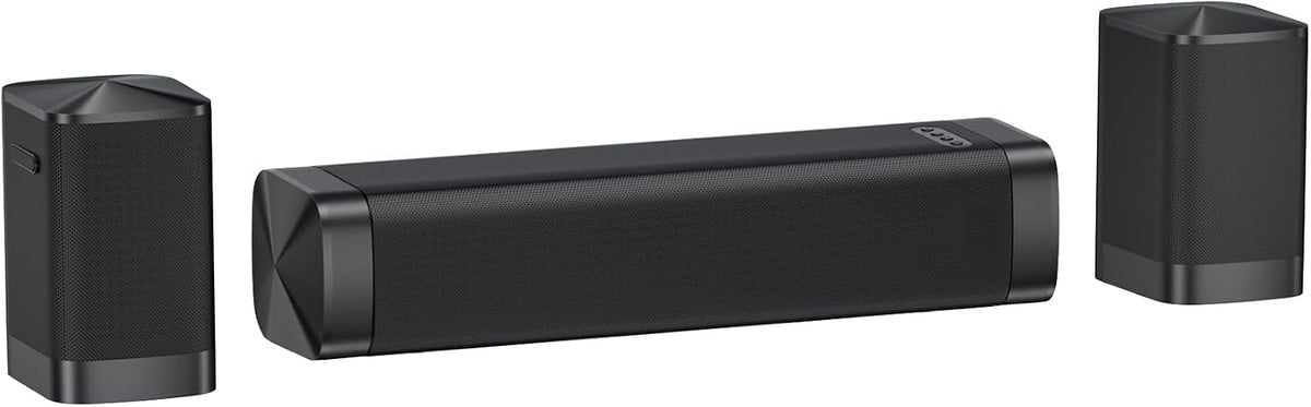 GarageRock Center Channel Speaker Soundbar, Dolby Digital Plus, 3-in-1