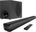 GarageRock Speaker System Sound Bar with Subwoofer for TV, 2 in 1 Detachable 110W Soundbar with Deep Bass&Volume Boost&3 EQ Mode, Bluetooth 5.3/ARC/Opt/AUX, Surround Sound System for TV/PC/Projectors