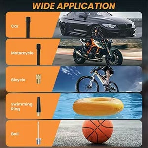 GarageRock Tyre Inflator Portable Air Compressor,20000mAh and 150PSI Cordless Air Pump with Digital LCD Pressure Gauge One Click Electric Tyre Inflator for Car,Motorcycle,Bike and Balls, Black